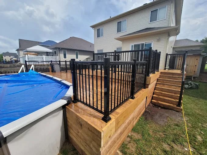 Outdoor deck construction