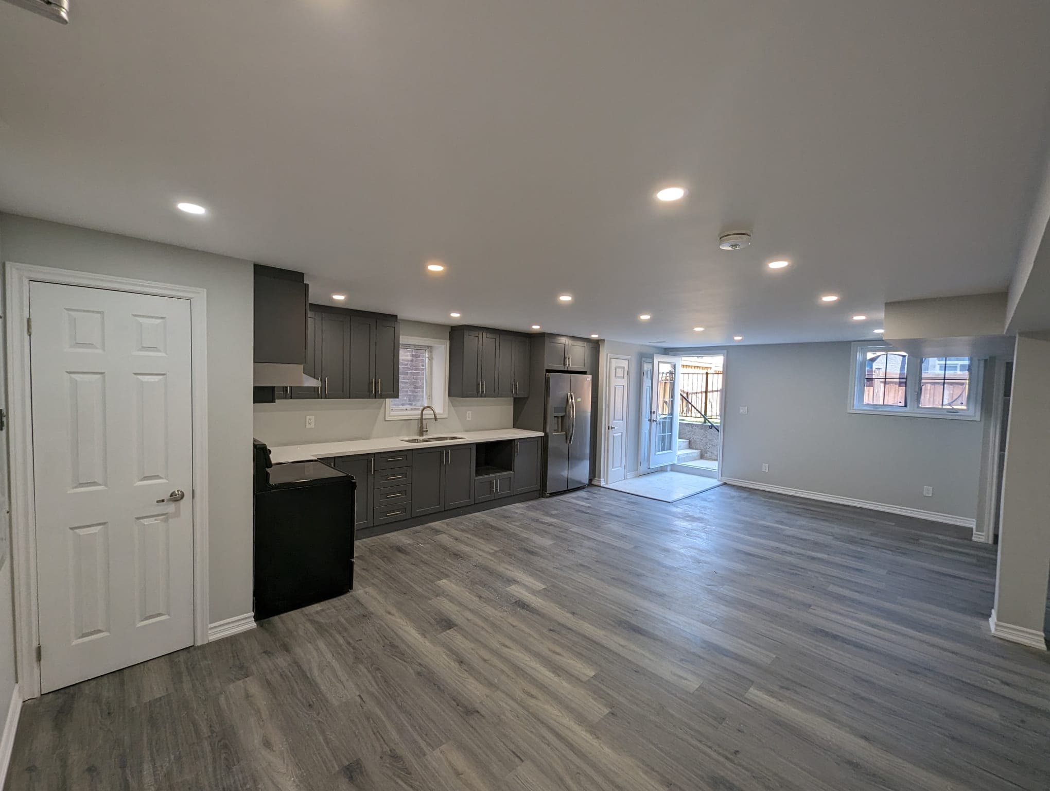 Finished basement renovation